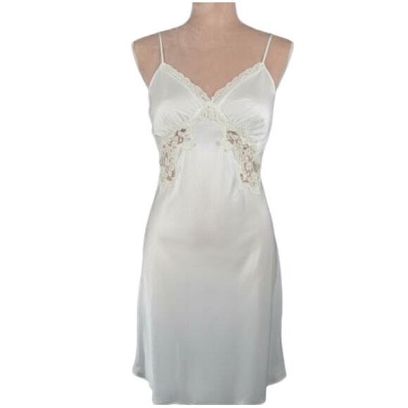 Vintage Victoria's Secret Gold Label Slip and Rob Set Cream Size Large - Picture 6 of 13